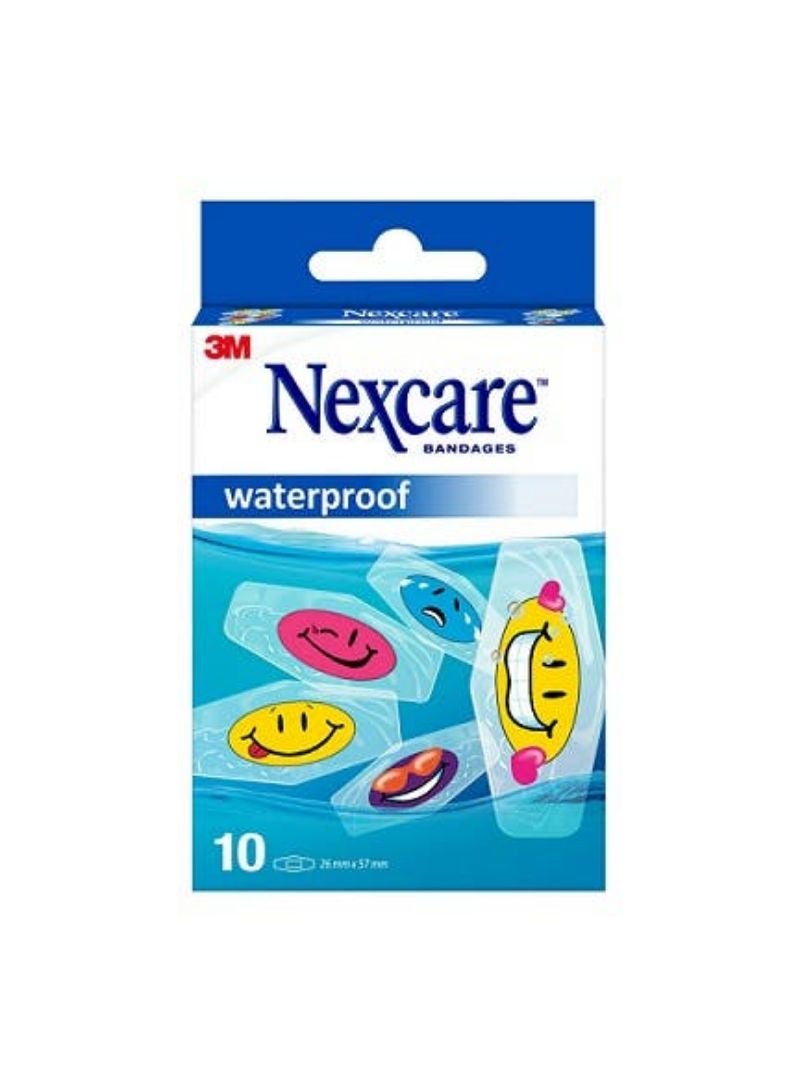 Nexcare Kids Plaster Tatto Emoji Print 10 Pieces