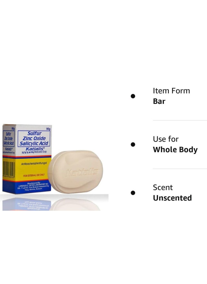 Katialis - Antifungal soap with extract 90 grams - Image 1