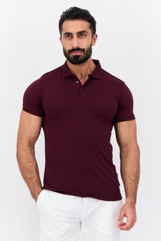 Men Regular Fit Brand Logo Short Sleeves Polo, Maroon - pzsku/Z91A02D8FDA062B02C869Z/45/1746229782/300c95ea-0beb-4dac-a2d9-7991b3e667b1