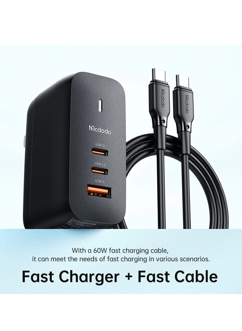 مكدودو مجموعة شاحن حائط Mcdodo CH-844 بقدرة 65 وات ثنائي USB من النوع C صغير الحجم - Image 2