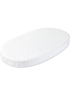 STOKKE Stokke Sleepi Fitted Sheet by Pehr V2, Grey Dotty - Not Compatible with Sleepi Bed Mattress Made After August 2022-100% Cotton  - Image 1