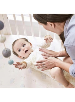 STOKKE Stokke Sleepi Fitted Sheet by Pehr V2, Grey Dotty - Not Compatible with Sleepi Bed Mattress Made After August 2022-100% Cotton  - Image 5