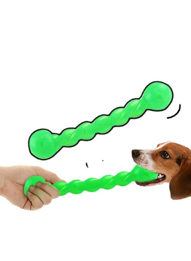 yongsheng Pet Chew Toy Green 18.5x3.5cm-Chewers, Rubber Dog Rope Toys Knot Teething Toys Almost Indestructible  - Image 2