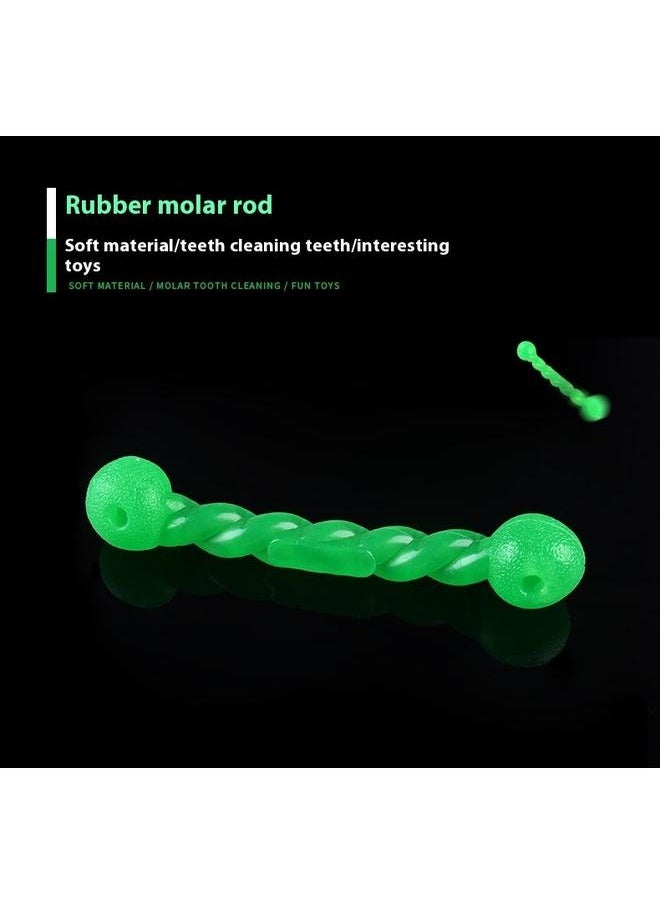 yongsheng Pet Chew Toy Green 18.5x3.5cm-Chewers, Rubber Dog Rope Toys Knot Teething Toys Almost Indestructible  - Image 3