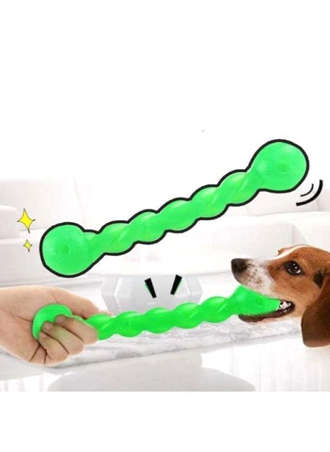 yongsheng Pet Chew Toy Green 18.5x3.5cm-Chewers, Rubber Dog Rope Toys Knot Teething Toys Almost Indestructible  - Image 5