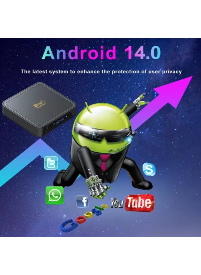 TV98 Android 14 Update SMART TV98 PRO 4K Android TV BOX Quad Core Processor Supports 8K Resolution Features ATV 5G WIFI & DDR4 - Image 2