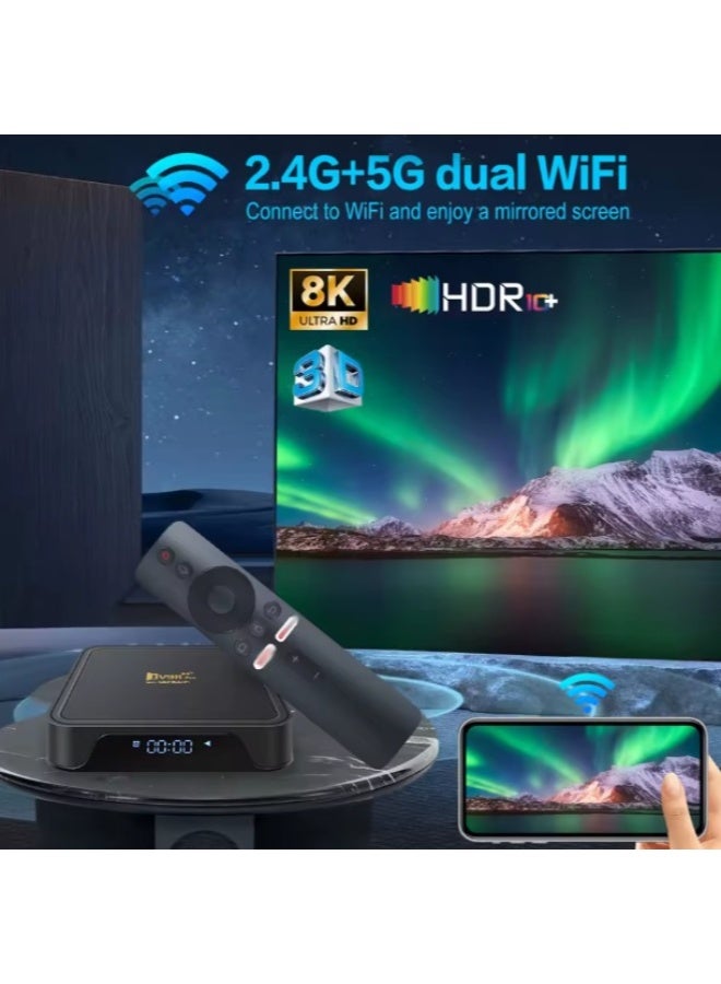 TV98 Android 14 Update SMART TV98 PRO 4K Android TV BOX Quad Core Processor Supports 8K Resolution Features ATV 5G WIFI & DDR4 - Image 3