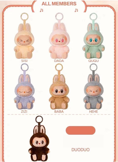 Sitting style Labubu THE MONSTERS Exciting Macaron Series Random 1 pCS Pop Mart blind box Collectible Toy Art（Blind box）