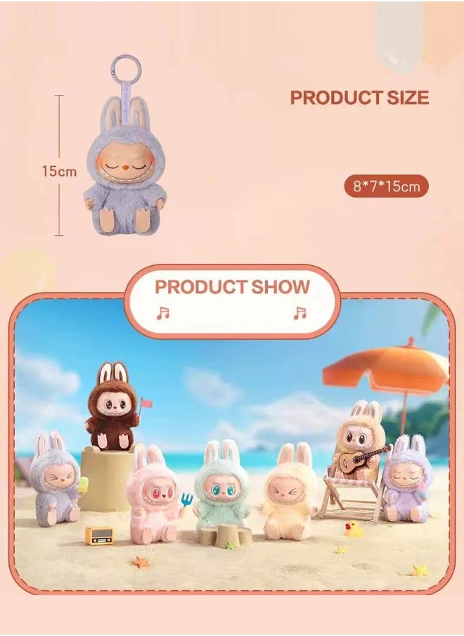 Generic - Sitting style Labubu THE MONSTERS Exciting Macaron Series Random 1 pCS Pop Mart blind box Collectible Toy Art（Blind box） - Image 1