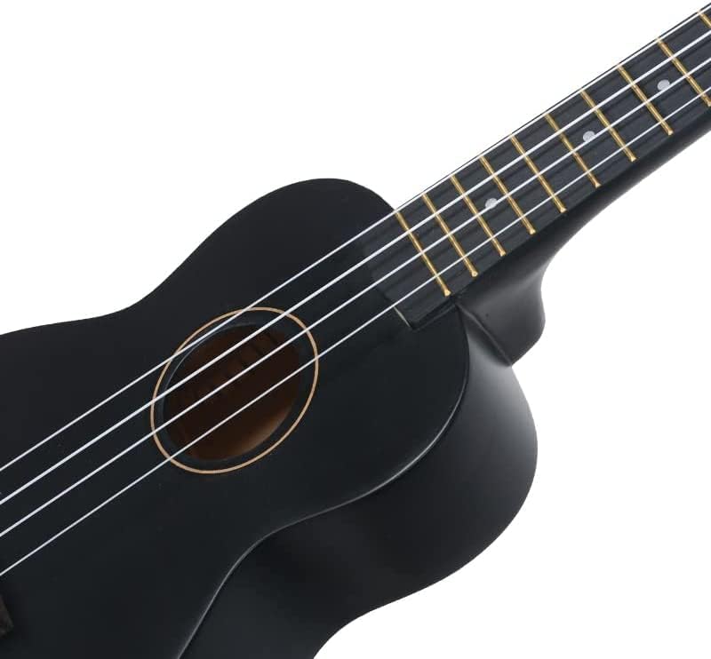 MegArya 21 Inch Carbon Fiber Ukulele - Black - Image 3