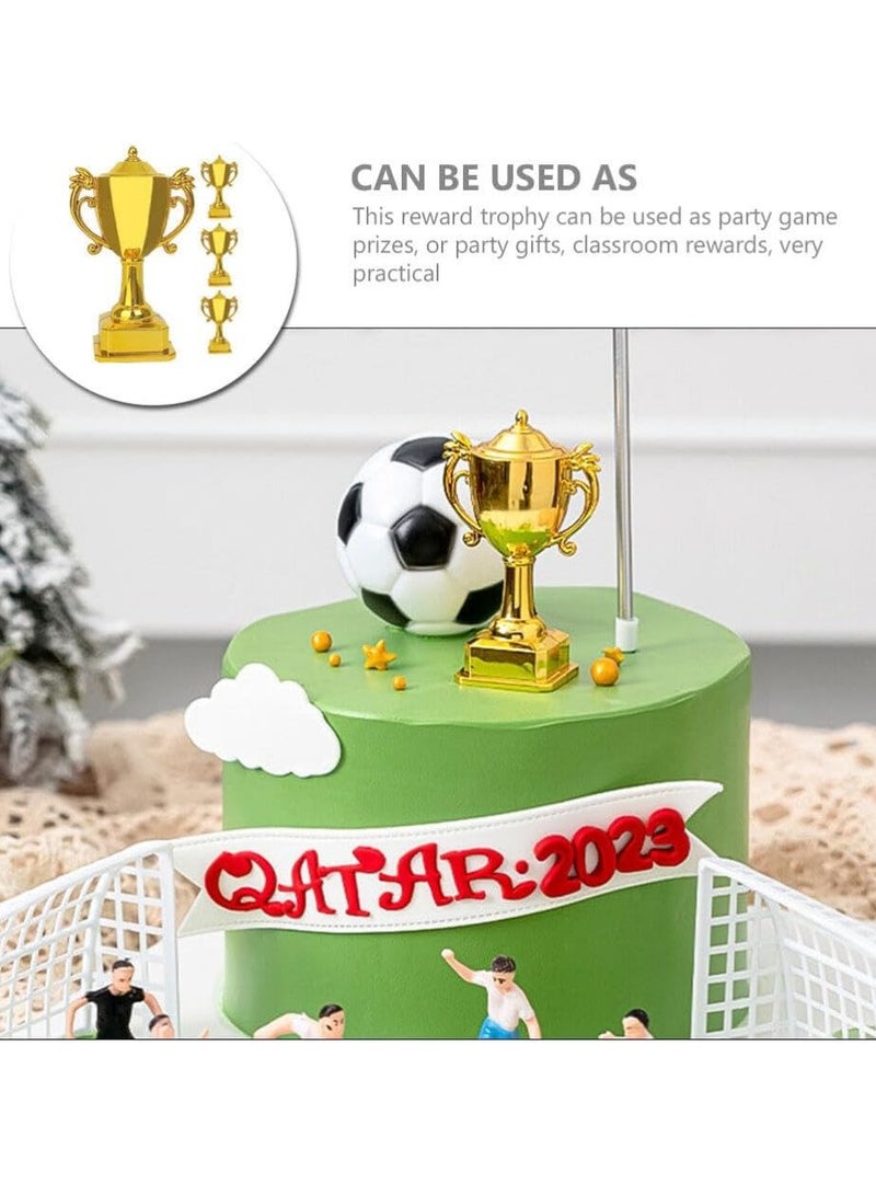 Mini Sports Ball Trophies for Kids, 6 Pcs Colorful Plastic Cake Decorations, Fun Miniature Awards for Tournaments and Events - Image 5