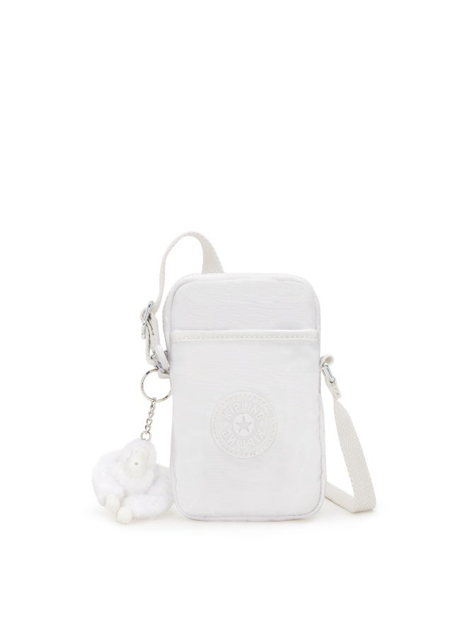 kipling Tally Phone Bag With Adjustable Crossbody Strap Pure Alabaster - Image 1