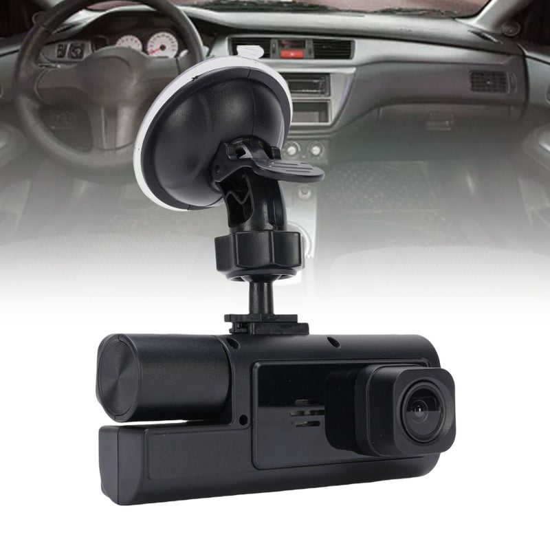 3 Channel Dash Cam 1080P HD 170° Wide Angle WiFi Front Rear Inside Car Driving Recorder DVR with 2 Inch LCD Screen Reversing Image - Image 2