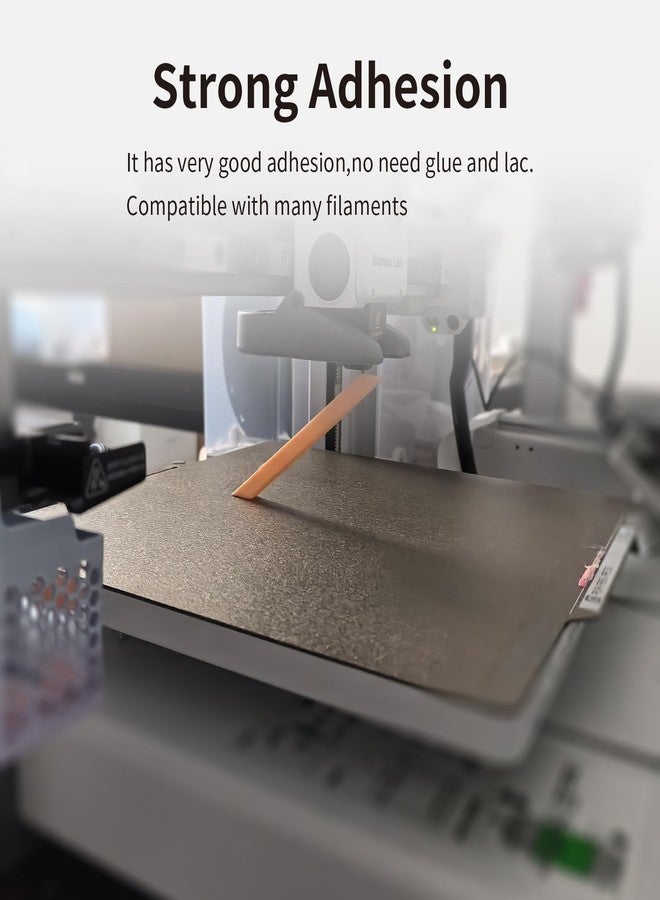 G-Hubble Upgraded 470x470mm Cr-10 Maximum,Cr10-Max Build Plate,CR-M4 Double Sided Textured PEI Sheet Flexible Spring Steel Bed with Magnetic Base for CR10 Maximum Cr10-max,CR-M4 3D Printer. - Image 5
