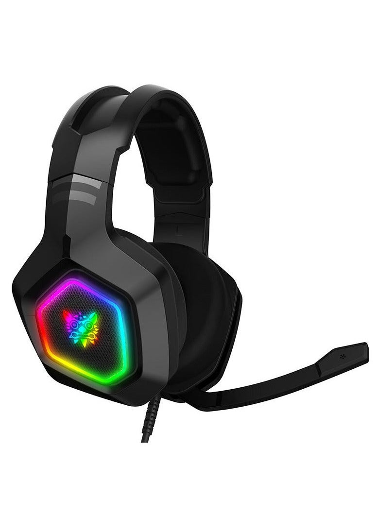 ONIKUMA K10 Pro Gaming Headset with RGB Light Mic Surround Stereo Sound Wired Headphones for PS4 Xbox One - Image 2
