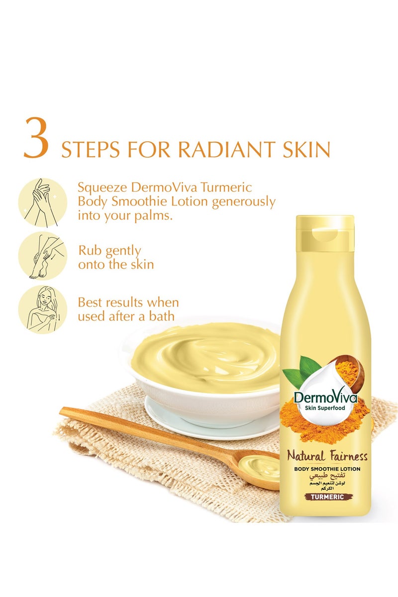 DermoViva Natural Fairness Body Smoothie Lotion 400ml - Image 5