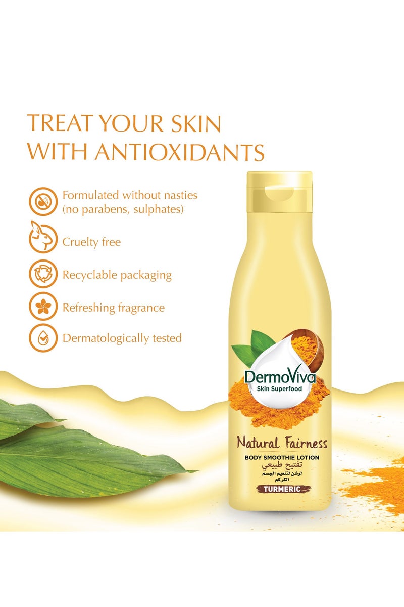 DermoViva Natural Fairness Body Smoothie Lotion 400ml - Image 4
