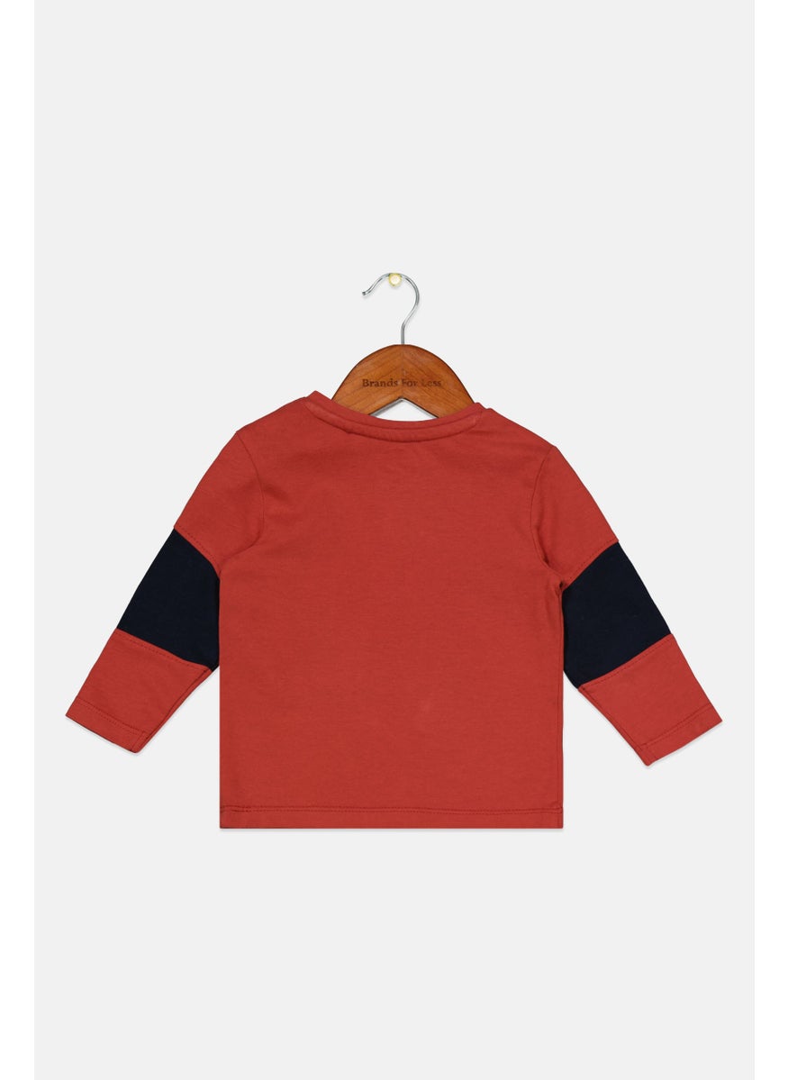 Toddlers Boy Crew Neck Printed Long Sleeve Tops, Bricks - pzsku/Z91A075B2FEDAFD48B0EFZ/45/_/1724351182/166375ff-2624-48e9-9610-54cdc5249c58