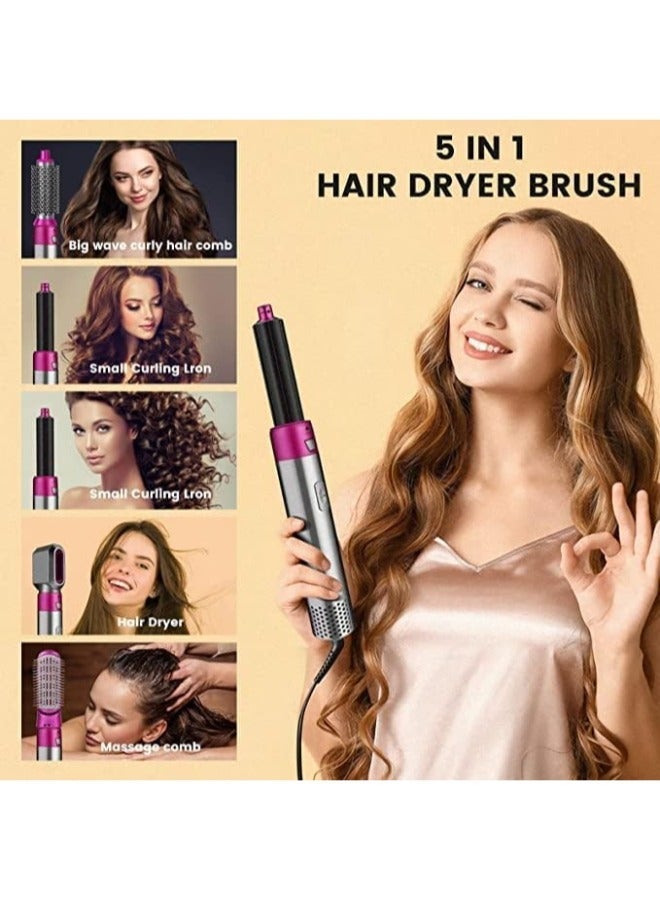 TIGER Hot/Electric Air Brush, Salon-Style Hair at Home  5-in-1 Styler Straightener, Volumizer, Curler - Advanced Negative Ion Tech, Multi functional Design, Compact & Safe Available on Noon - Image 3