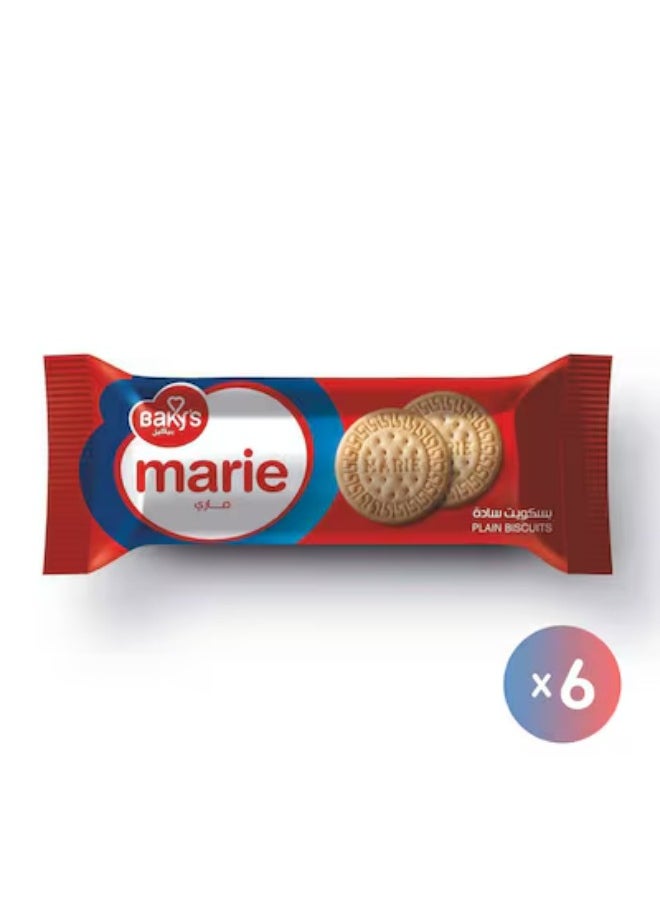 Baky's Marie Plain Biscuit - pack of 6 