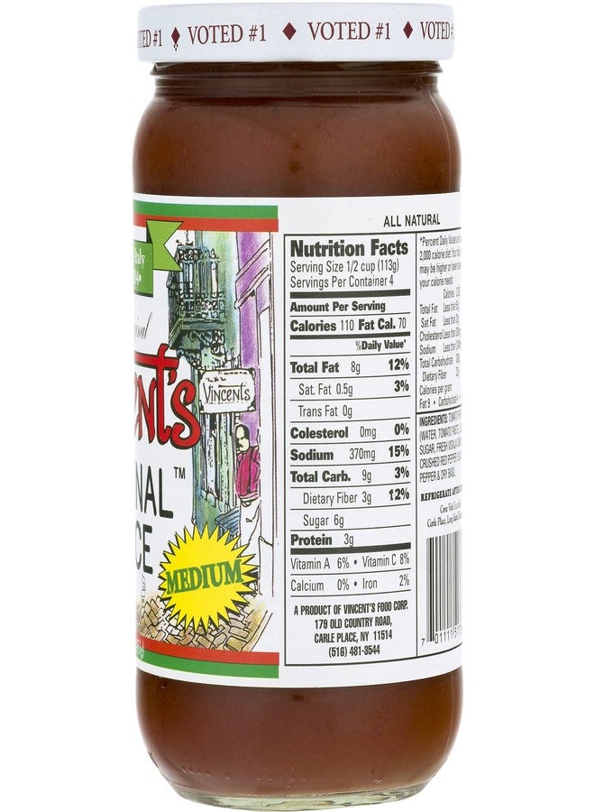 Vincent صلصة فينسنت الأصلية بنكهة خفيفة 16 أونصة 4 عبوات من قلب ليتل إيطالي (خفيف) - Image 5