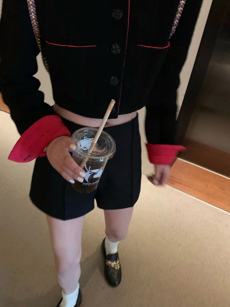 بدلة حب الشباب للسيدات - جاكيت وردي فضفاض يناسب الربيع - Image 1