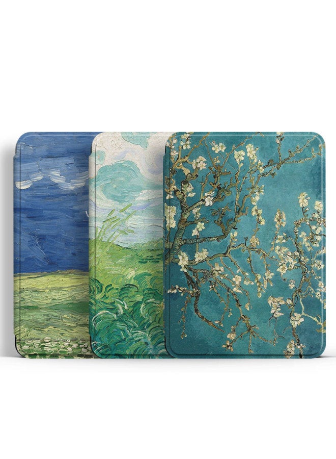For Kindle Paperwhite5 Case 2022 Youth Edition E-book Case Wholesale-Color:Oil Painting Wheat Field-Applicable Model:kindle Paperwhite6