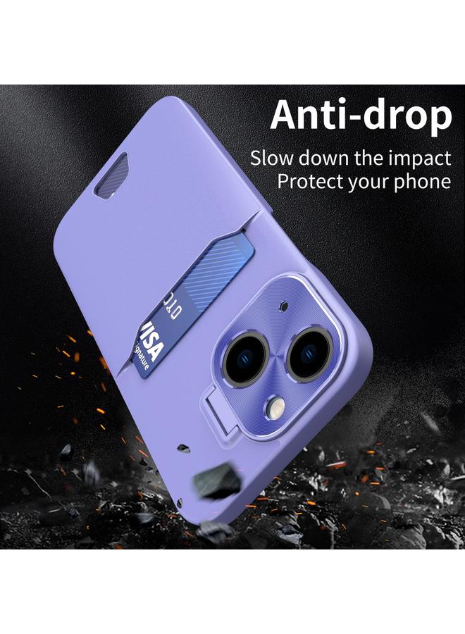 اس-توب جراب لهاتف iPhone 15 Plus مزود بحامل عدسات غير مرئية بلونين - Image 3