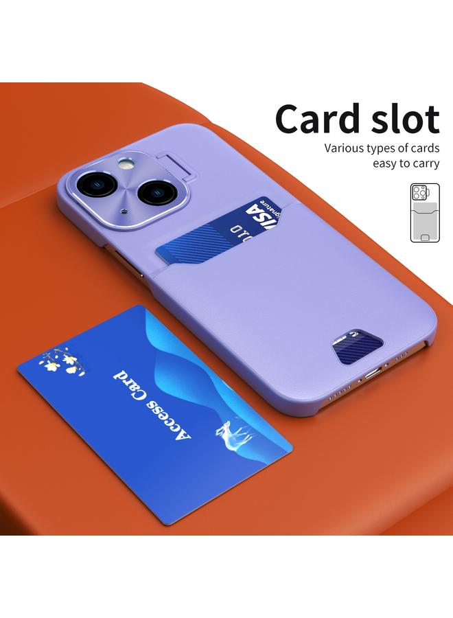 اس-توب جراب لهاتف iPhone 15 Plus مزود بحامل عدسات غير مرئية بلونين - Image 2