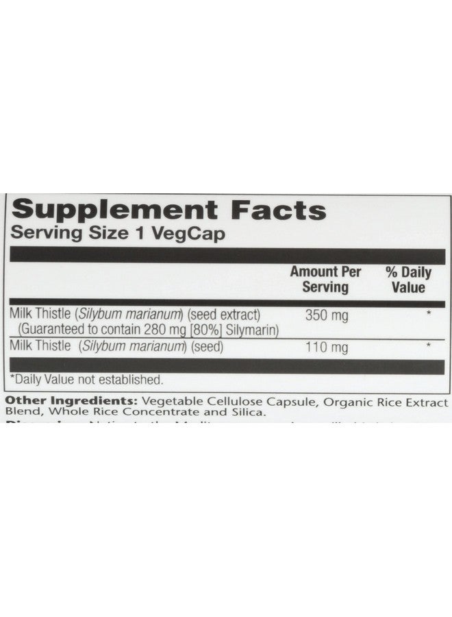 SOLARAY Milk Thistle Seed Extract 350 mg Guaranteed to Contain 80% Silymarin, Traditional Liver Support, Vegan & Lab Verified for Quality, 60 Day Money-Back Guarantee, 30 Servings, 30 VegCaps - Image 4