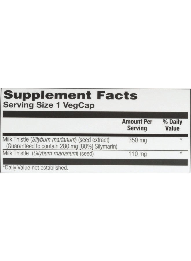 SOLARAY Milk Thistle Seed Extract 350 mg Guaranteed to Contain 80% Silymarin, Traditional Liver Support, Vegan & Lab Verified for Quality, 60 Day Money-Back Guarantee, 30 Servings, 30 VegCaps - Image 3