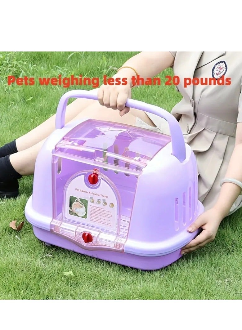 Hard-Sided Cat and Kitten Travel Carrier Box - Image 5