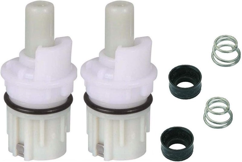 RP1740 faucet stem repair kit replacement compatible with two handle faucet plus RP4993 seat & spring – 2 Pack