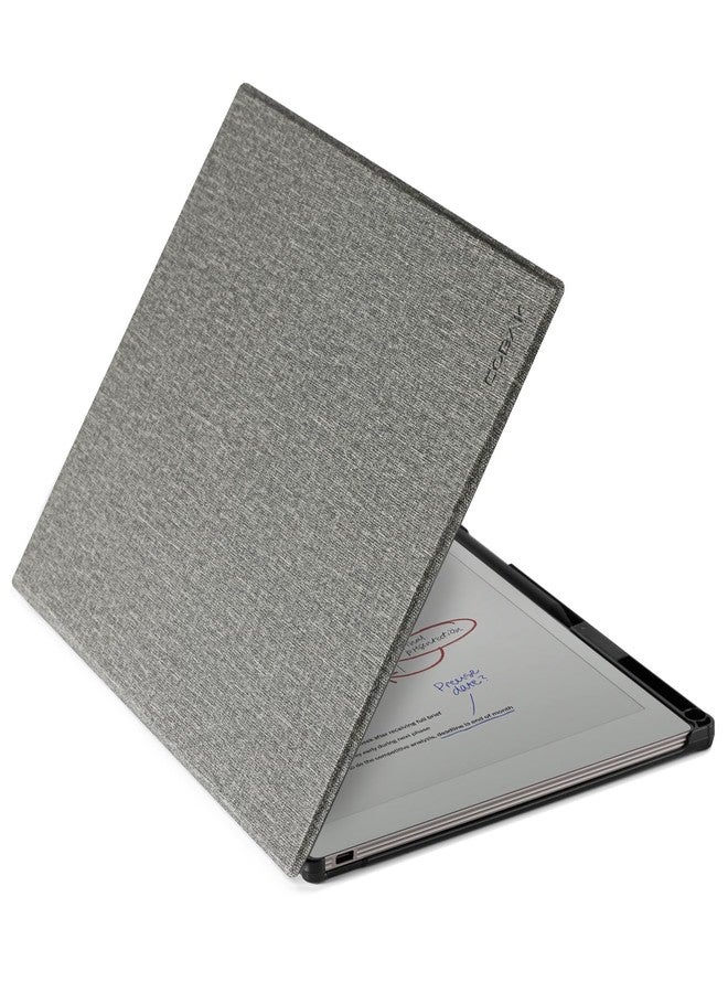 CoBak Case for 11.8" Remarkable Paper Pro Color Tablet 2024 Released- Smart Auto Sleep/Wake Folio Lightweight Protective Cover with Built-in Pen Holder and Nibs Holder (Gray) - Image 1