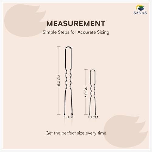 Sanas (20Pcs) Bobby Pins 5cm Long U Shape Black Metal DIY Hair Juda Bun Pin Hair Clips for Updo Hairstyles, Hair Styling Accessories Combo Pack Bob Pins for Women And Girls (20Pcs) (Black) - Image 2