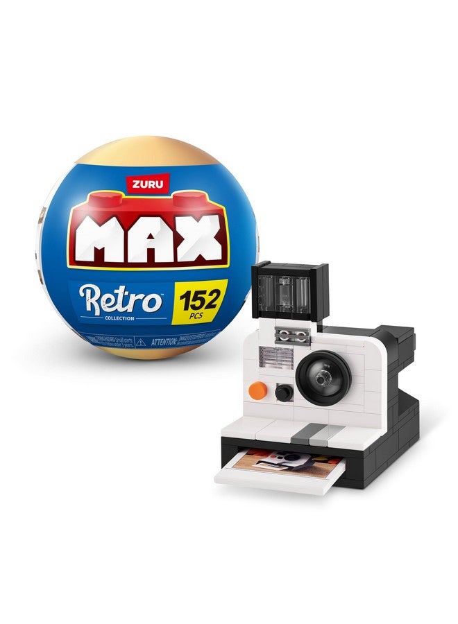 Max MAX Premium Retro Building Bricks Collection (Polaroid) by ZURU, Building Bricks for Teens, Adults and Collectors. Build, Collect and Display Your Ultimate Collection of Retro Technology! - Image 1