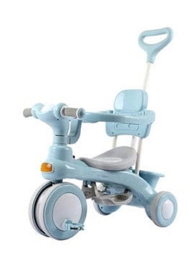 3 In 1 Kids Tricycle Baby ABS Foot Pedals Storage Bag Sponge Guardrail And Shock-Absorbing Wheels For 1-6 Years Old  - Image 1