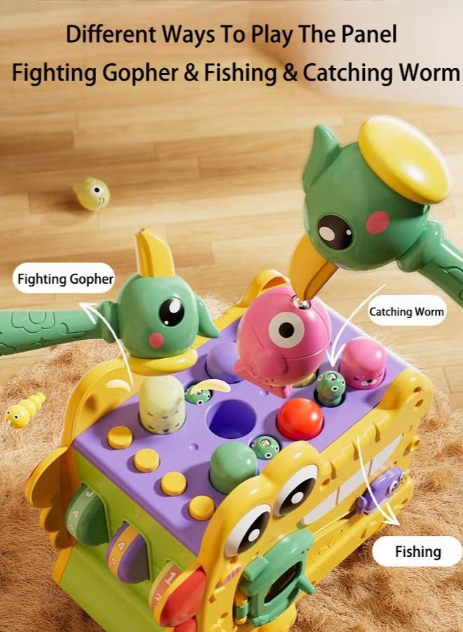13-in-1 Hammering and Pounding Toys for Toddlers, Whack-a-Mole Game, Rechargeable Educational Learning Skill Toy for 3-6 Year Old Kids Gift for Boys and Girls - Image 2