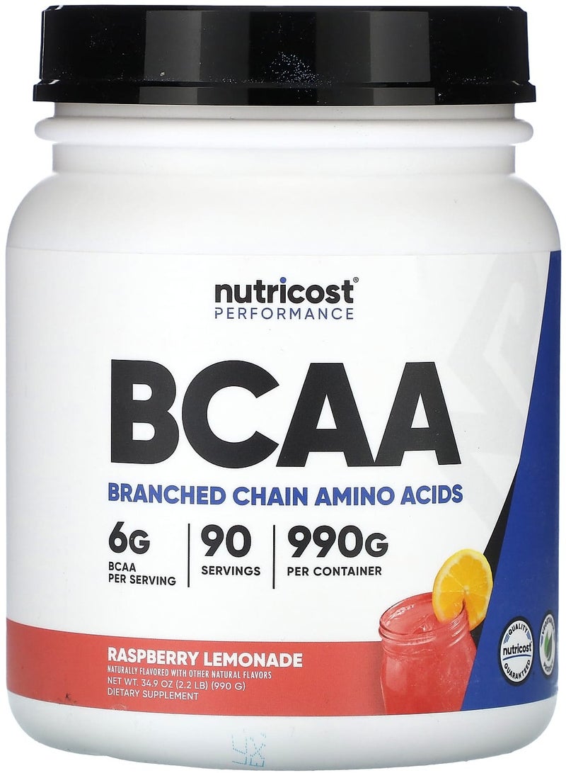Nutricost Performance, BCAA, Raspberry Lemonade, 2.2 lb (990 g)