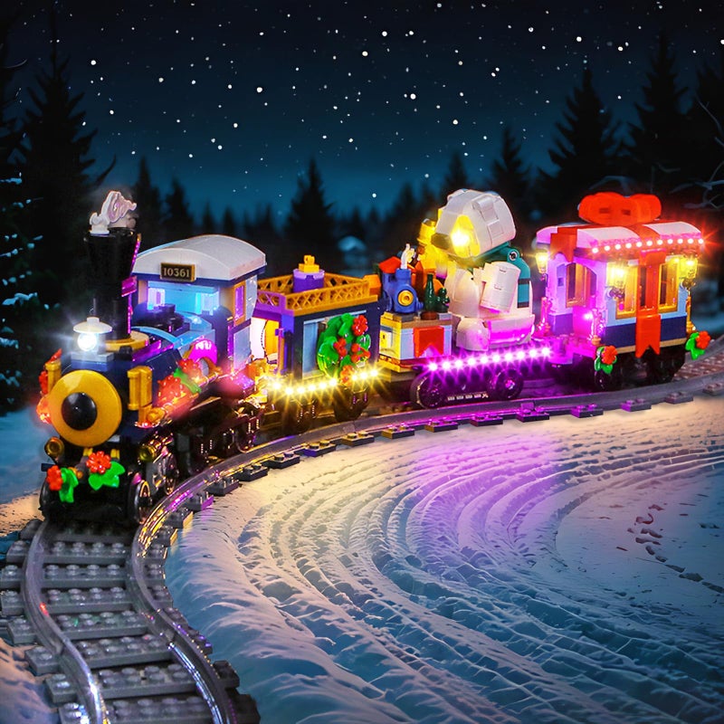 Hilighting Upgraded Led Light Kit Compatible with Lego Holiday Express Train Building Set Lights Decoration Compatible with Lego 10361 Christmas Gift for AdultsModel Not Included - Image 3