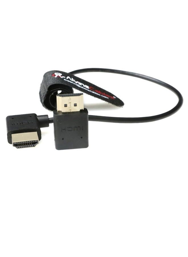 Alvin's Cables Z CAM E2 L Shape 2.0 HDMI Cable for Portkeys BM5 Monitor 90 Degrees up to Right Angle Down 30cm - Image 4