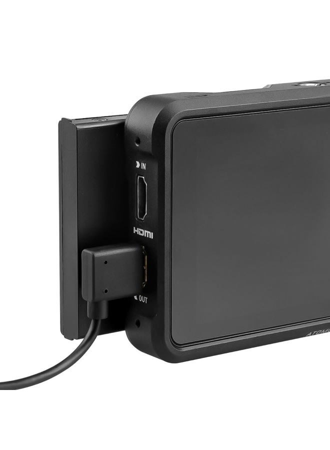 Alvin's Cables Z CAM E2 L Shape 2.0 HDMI Cable for Portkeys BM5 Monitor 90 Degrees up to Right Angle Down 30cm - Image 3