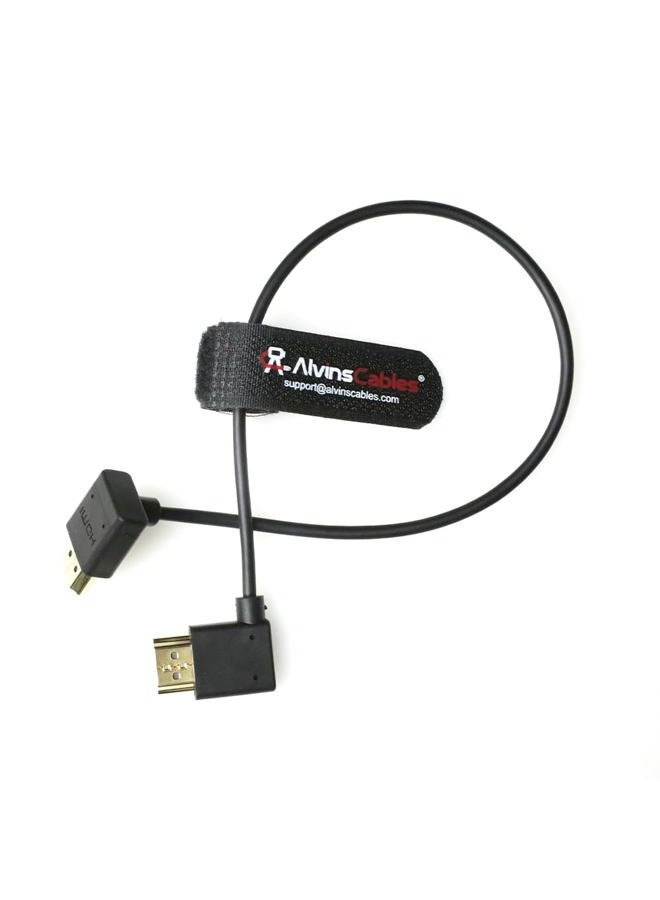 Alvin's Cables Z CAM E2 L Shape 2.0 HDMI Cable for Portkeys BM5 Monitor 90 Degrees up to Right Angle Down 30cm - Image 5