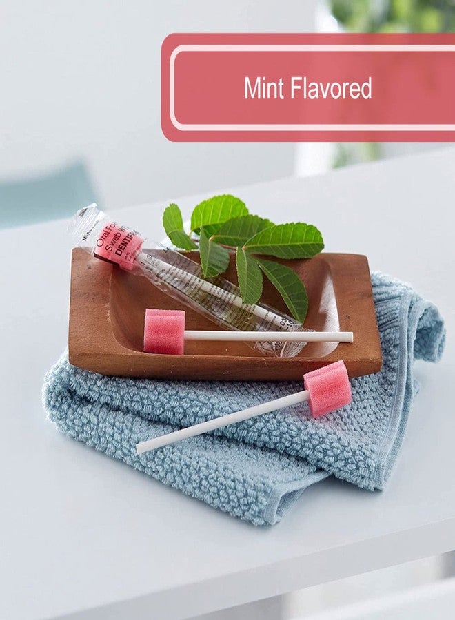 McKesson Oral Foam Swabs with Dentifrice, Gentle and Daily Oral Cleaning, Mint, 250 Count, 1 Pack - Image 5