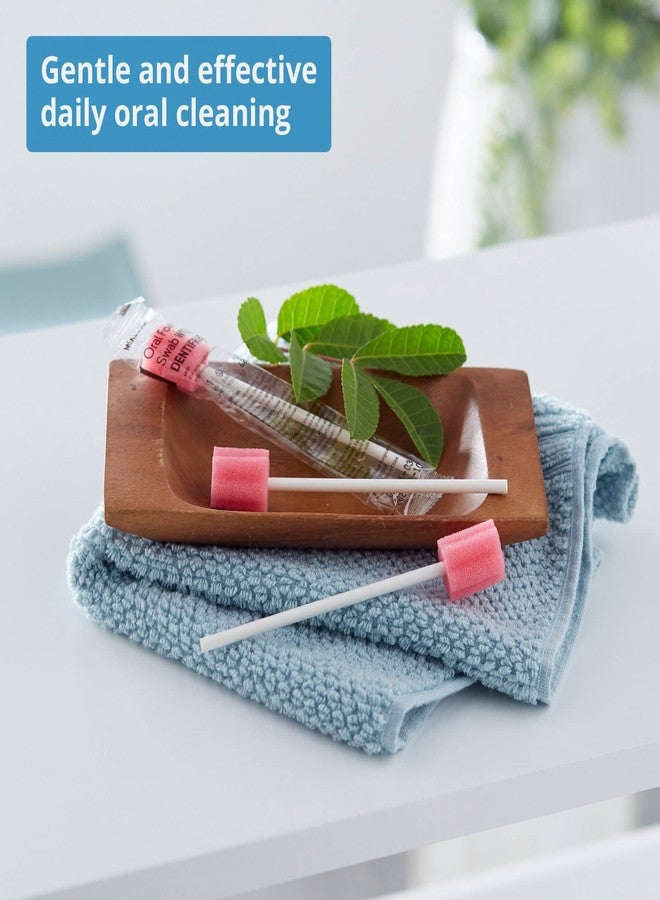 McKesson Oral Foam Swabs with Dentifrice, Gentle and Daily Oral Cleaning, Mint, 250 Count, 1 Pack - Image 2