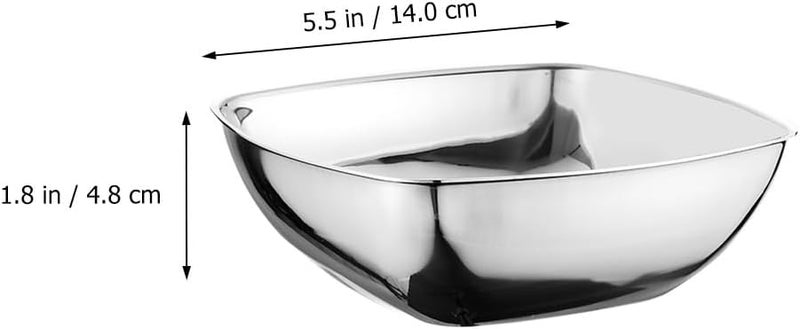 Cabilock 1pc Stainless Steel Salad Bowl Versatile Fruit and Rice Bowl Shatterproof Cooking Pot for Healthy Meals Easy to Clean Vegetable Basin Tableware for Home and Outdoors - Image 2