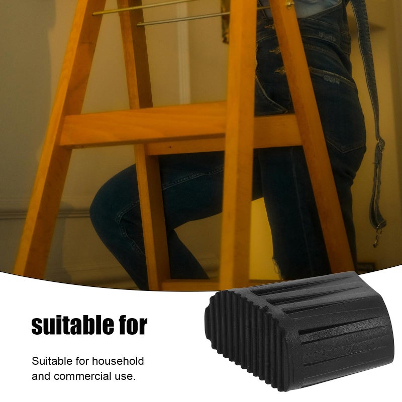 Thickened D Shaped Anti Slip Rubber Ladder Feet Pads Replacement Accessories 4pcs - Image 5