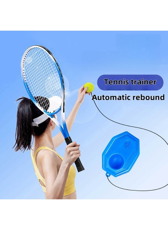 Adult Tennis Racket Set,Tennis Trainer with String Rebound Tennis,Beginner Tennis Training with Racket,Racket Bag, Tennis Trainer,Outdoor Sports Set - Image 1