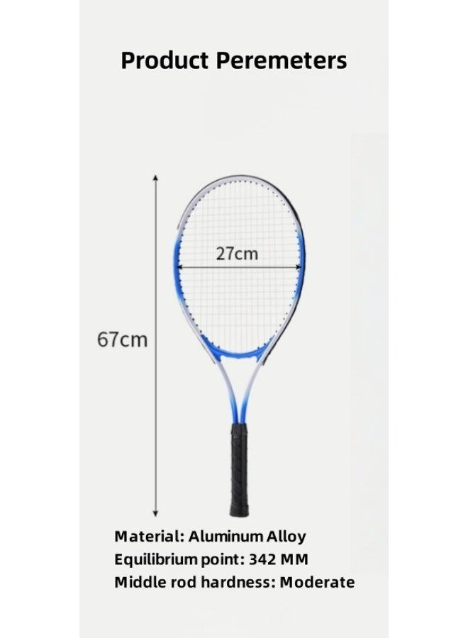 Adult Tennis Racket Set,Tennis Trainer with String Rebound Tennis,Beginner Tennis Training with Racket,Racket Bag, Tennis Trainer,Outdoor Sports Set - Image 3