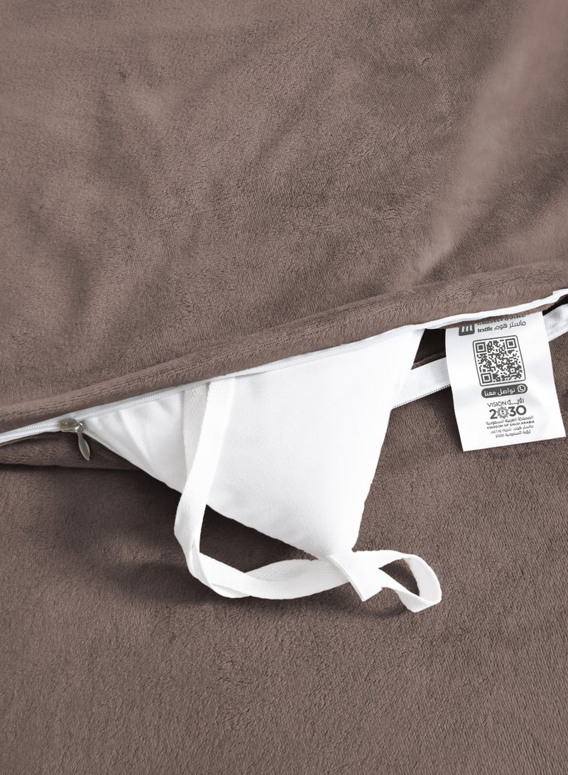 Master Home Textile Velvet Comforter Sets, 7 Pcs King Size, Fits 200 x 200 cm Double Size Bed, With Removable Filling, Soft, Warm - Image 5